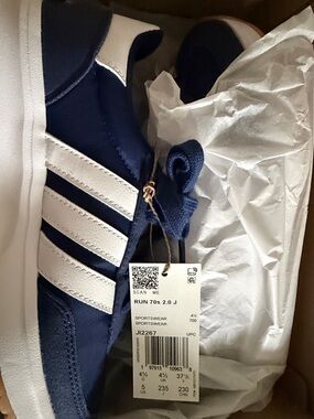 adidas Run 70s 2.0 Sneakers - Blue & White 5Y